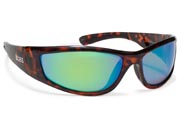 BOBS™ Floating Polarized Sunglasses FP-69 Tortoise with Green Mirror